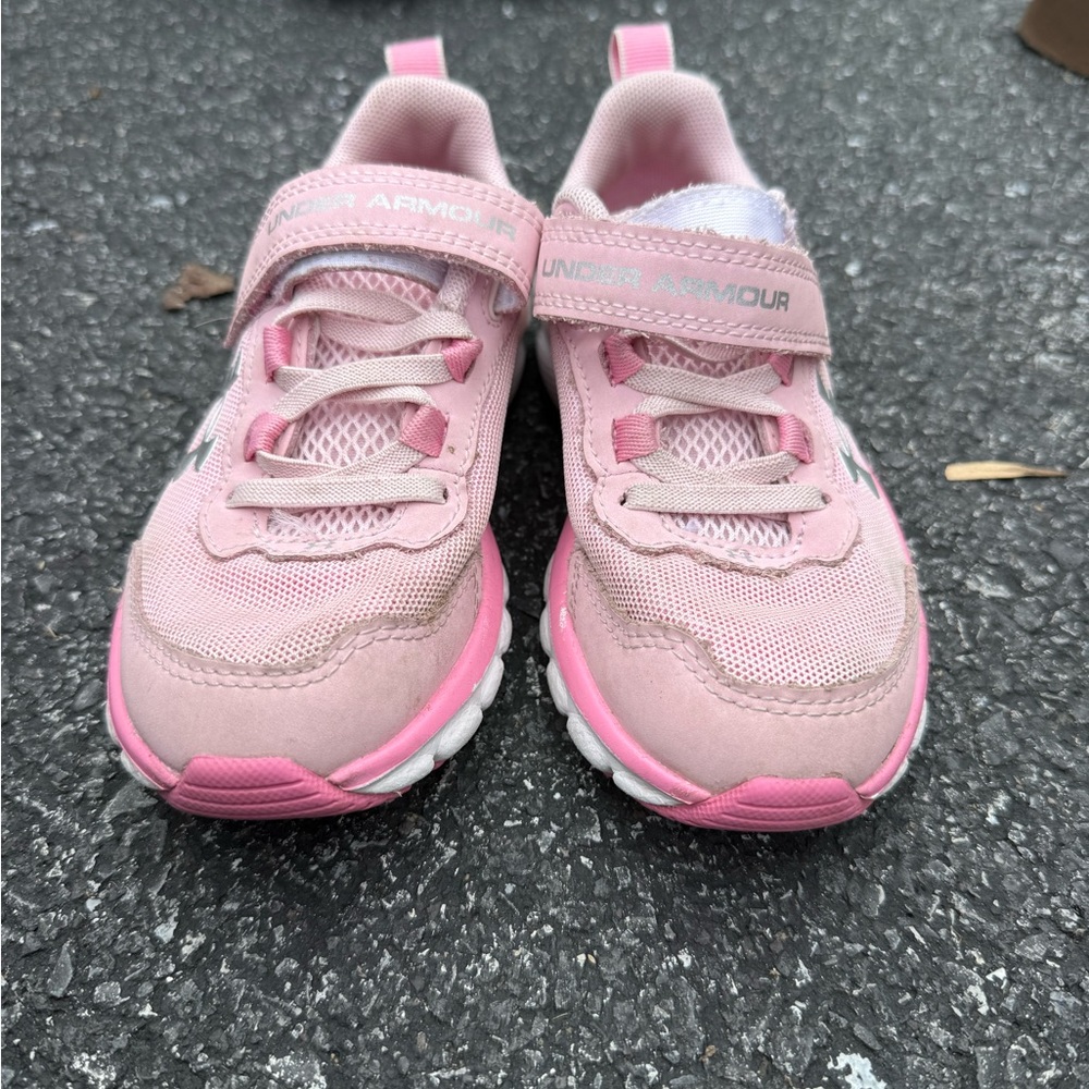 Under Armour Kids Light Pink Sneakers